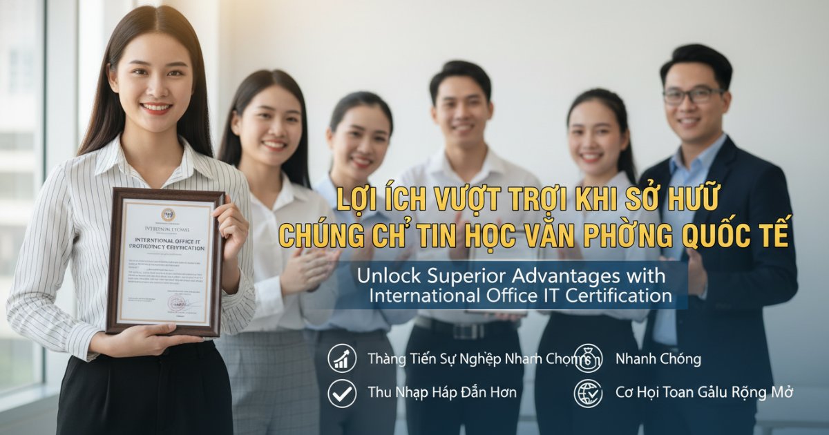 Lợi Ích Vượt Trội Khi Sở Hữu Chứng Chỉ Tin Học Văn Phòng Quốc Tế