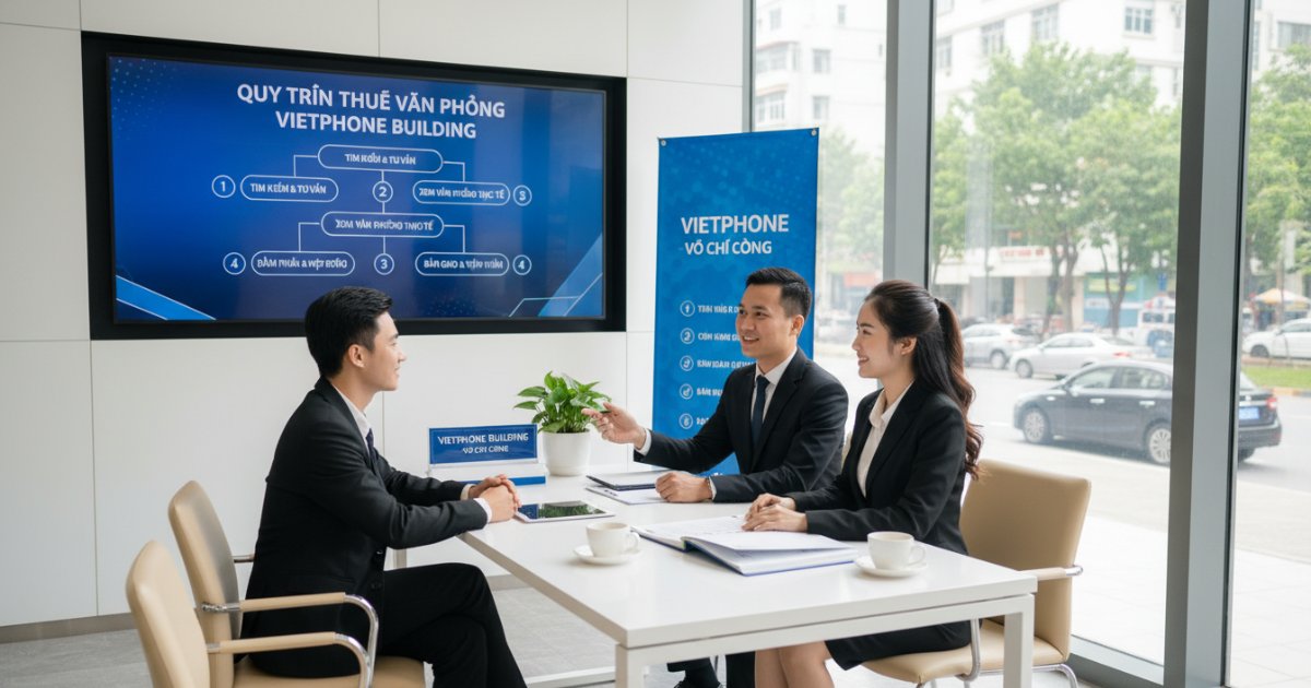 Quy trình thuê văn phòng Võ Chí Công đơn giản cùng VietPhone Building