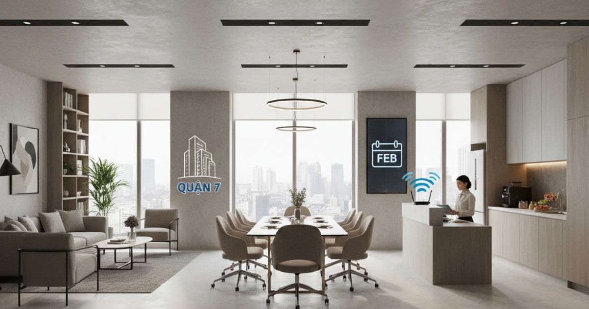 Các tiện ích đi kèm khi thuê văn phòng trọn gói Quận 7 giá tốt Tháng 2