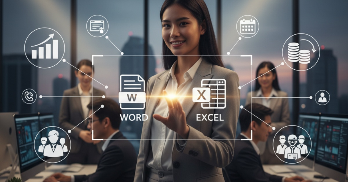 Lợi ích to lớn khi bạn lựa chọn học word excel văn phòng
