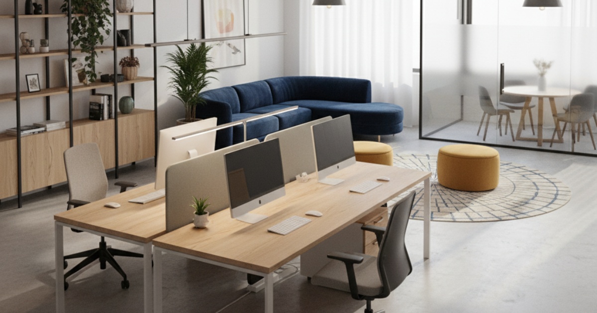 Cách bố trí nội thất văn phòng diện tích 40m2