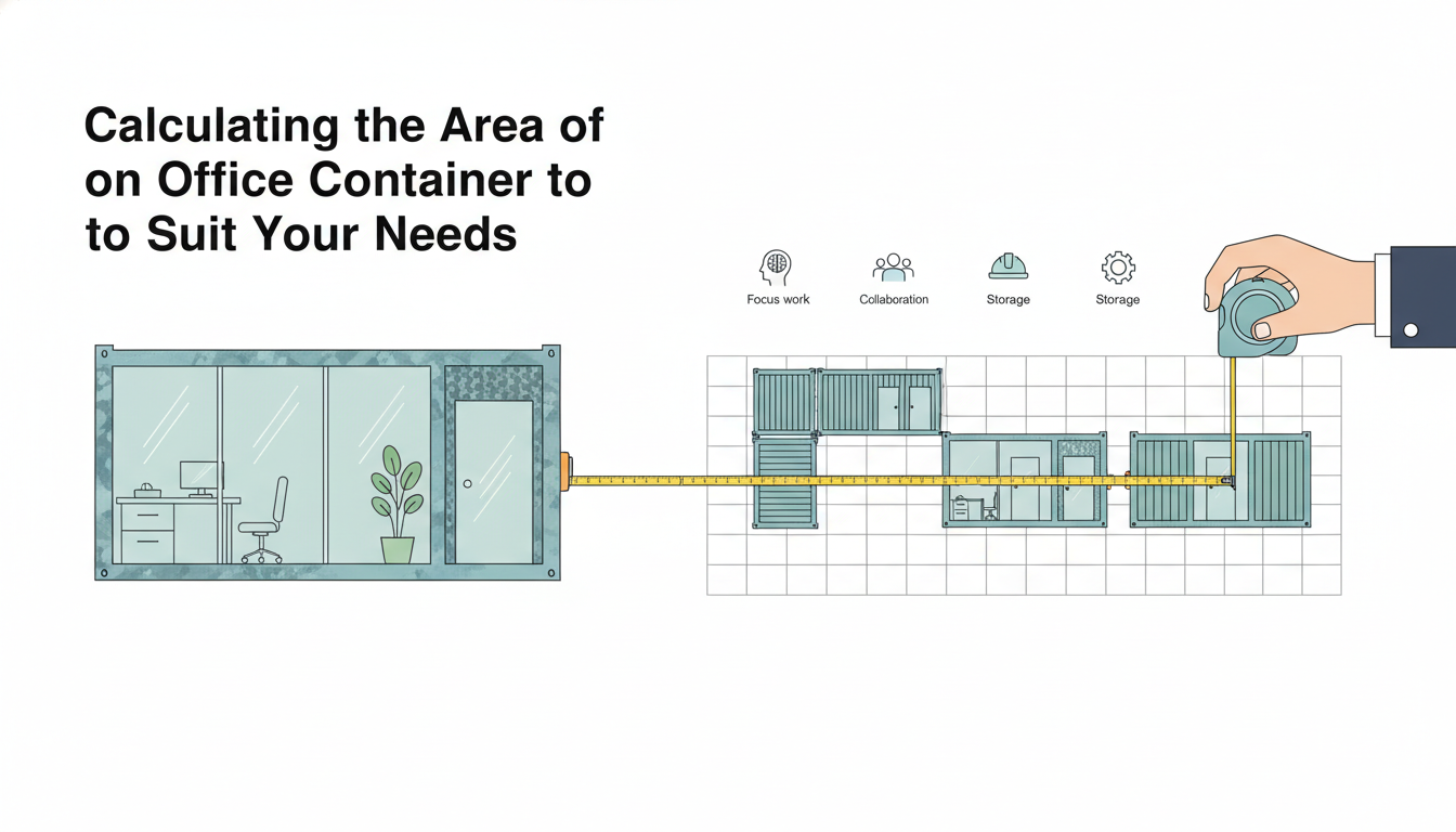 Cách tính toán diện tích container văn phòng phù hợp nhu cầu