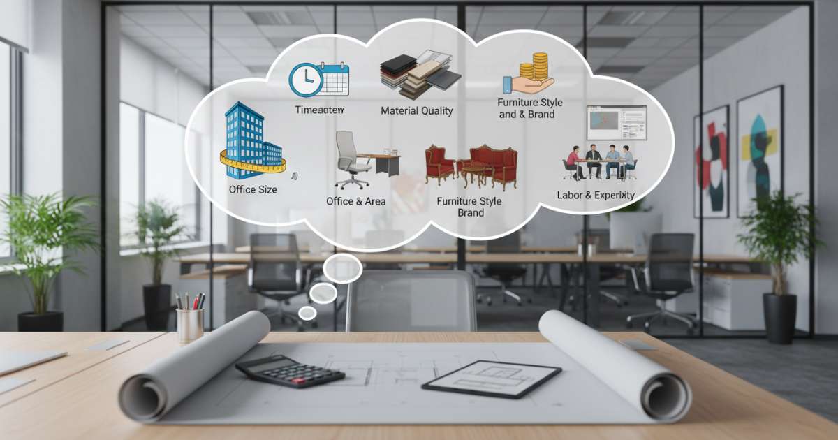 Những yếu tố tác động trực tiếp đến báo giá thiết kế nội thất văn phòng