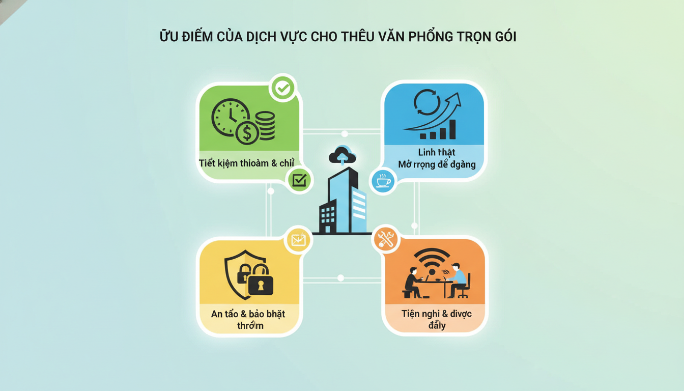 Ưu điểm của dịch vụ cho thuê văn phòng trọn gói