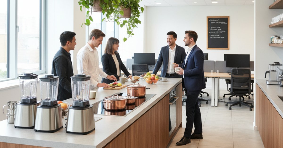 Xu hướng thuê văn phòng có sẵn tiện ích khu vực bếp văn phòng