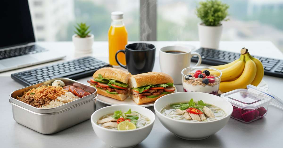 những món ăn sáng cho dân văn phòng