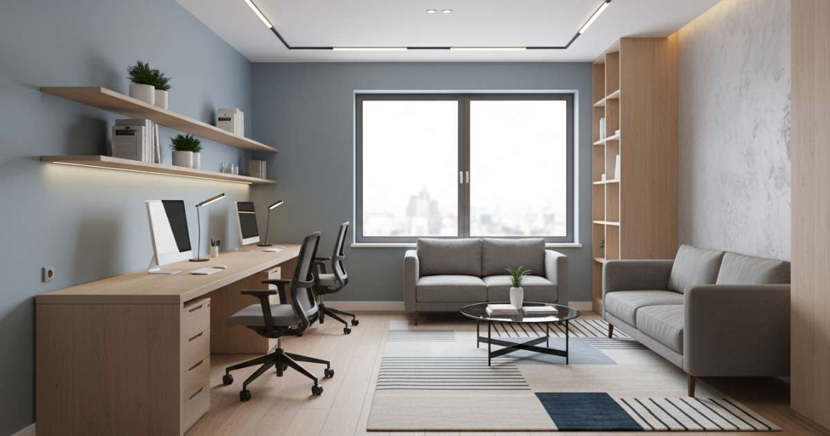 thiết kế văn phòng 20m2