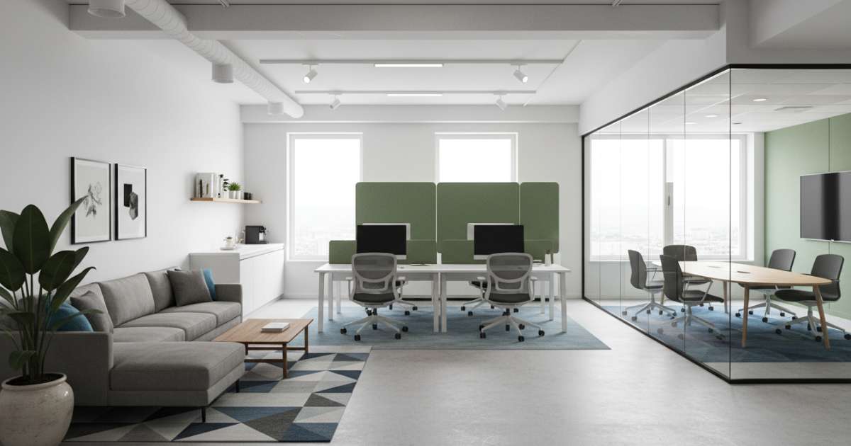 thiết kế văn phòng 60m2