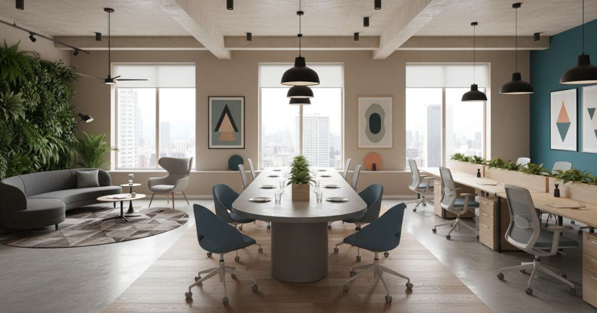 thiết kế văn phòng 70m2