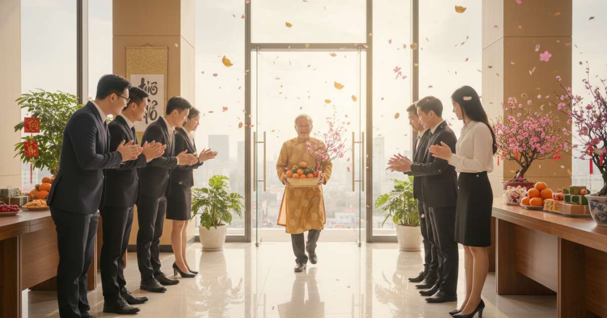 xông đất văn phòng